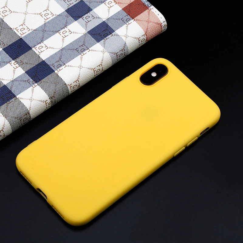 Мягкий силиконовый чехол для iPhone 6 S 6 S 7 8 Plus 5 5S X 10 XR XS Max 6Plus 6splus 7Plus чехол милый яркий противоударный резиновый чехол