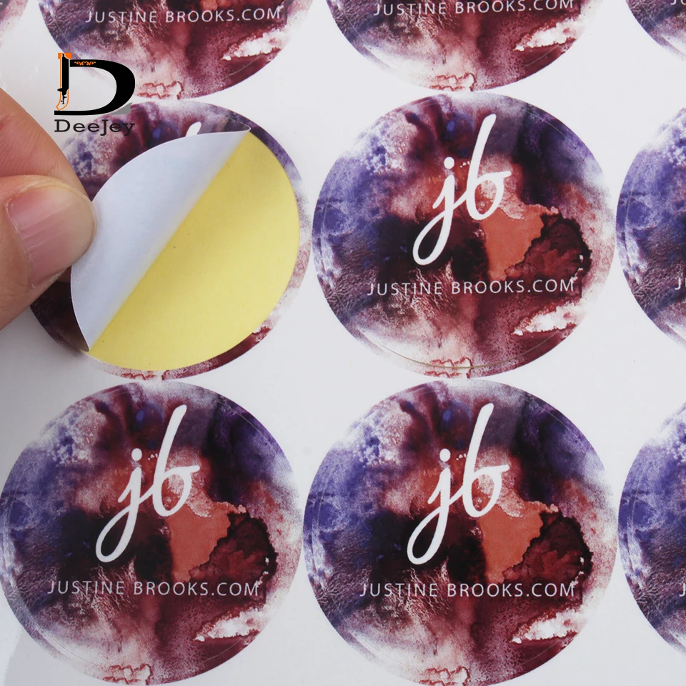 Наклейки на заказ этикетки с логотипом текстом напечатанные клейкие стикеры пвх