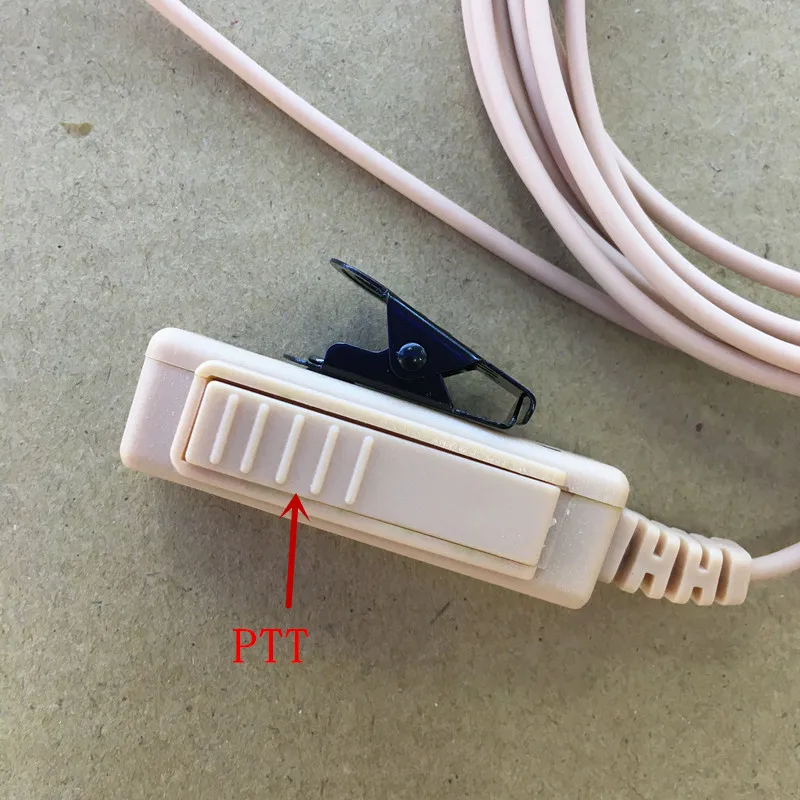 Коричневые длинные большие PTT air tube наушники 2 контакта для motorola gp300 gp88s/2000/88/3188 ep450