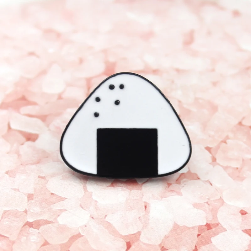 Милая треугольная застежка для броши в виде рисовых шариков с крючком детей