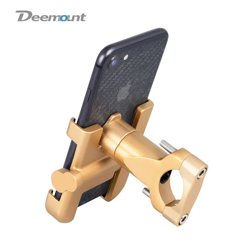 

Deemount HLD-221 прочный уход за кожей лица маска Велосипедный спорт мотоцикл телефон кронштейн на руль стеллаж для выставки товаров 360D вращения GPS...
