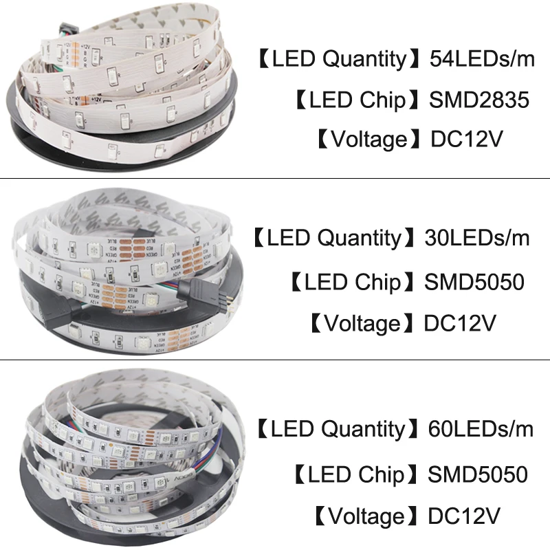 5 светодио дный м Светодиодная лента RGB 5050 SMD гибкая светодиодная не водостойкая DC