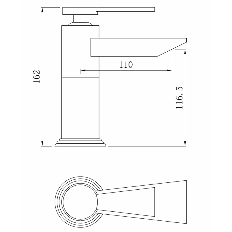 Смеситель для раковины в ванной комнате Smesiteli латунный кран с одним отверстием