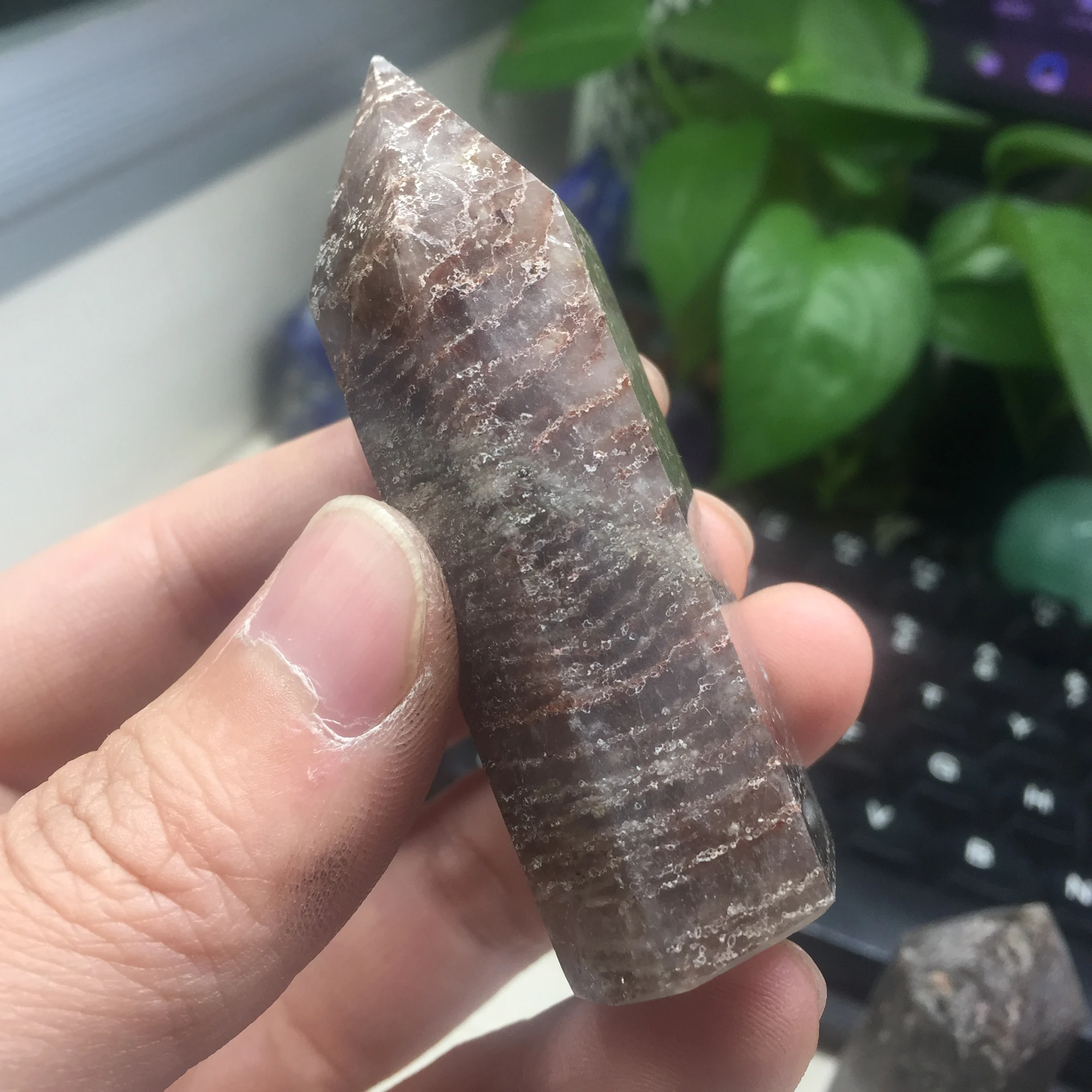 73 г натуральный исцеляющий кристалл иерархический фантомный кварцевый камень #