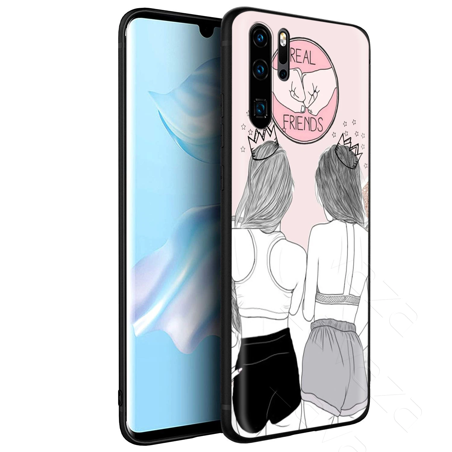 Lavaza Girls Best Friends BFF Case for Huawei Mate Y7 Y9 P8 P9 P10 P20 P30 P40 Max Lite Pro P Smart Mini |