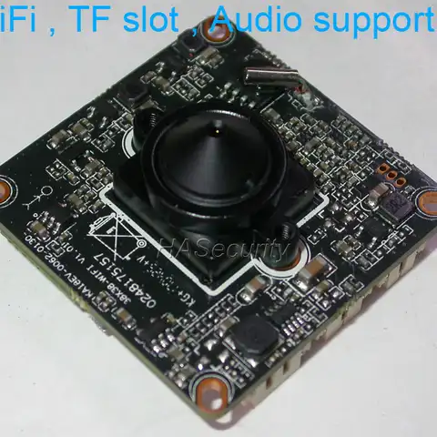 Wi-Fi IPC 720P 1/3 "Aptina AR0130 CMOS сенсор Hi3518EV200 IP-камера видеонаблюдения печатная плата модуля + слот TF + Поддержка аудио (дополнительные детали)