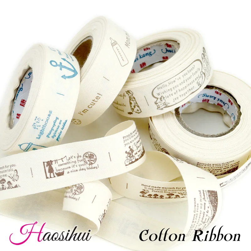 10 ярдов/партия хлопковые ленты с принтом 15/25 мм | Дом и сад
