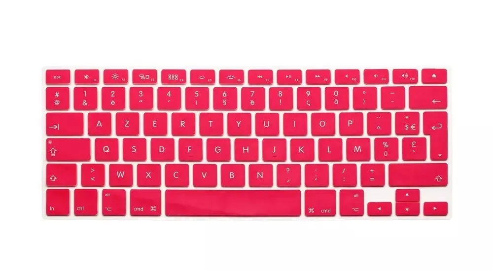 Силиконовый чехол для клавиатуры с французскими буквами для Macbook Air Pro retina 13 15 17 протектор для Mac book клавиатура франция ЕС AZERTY