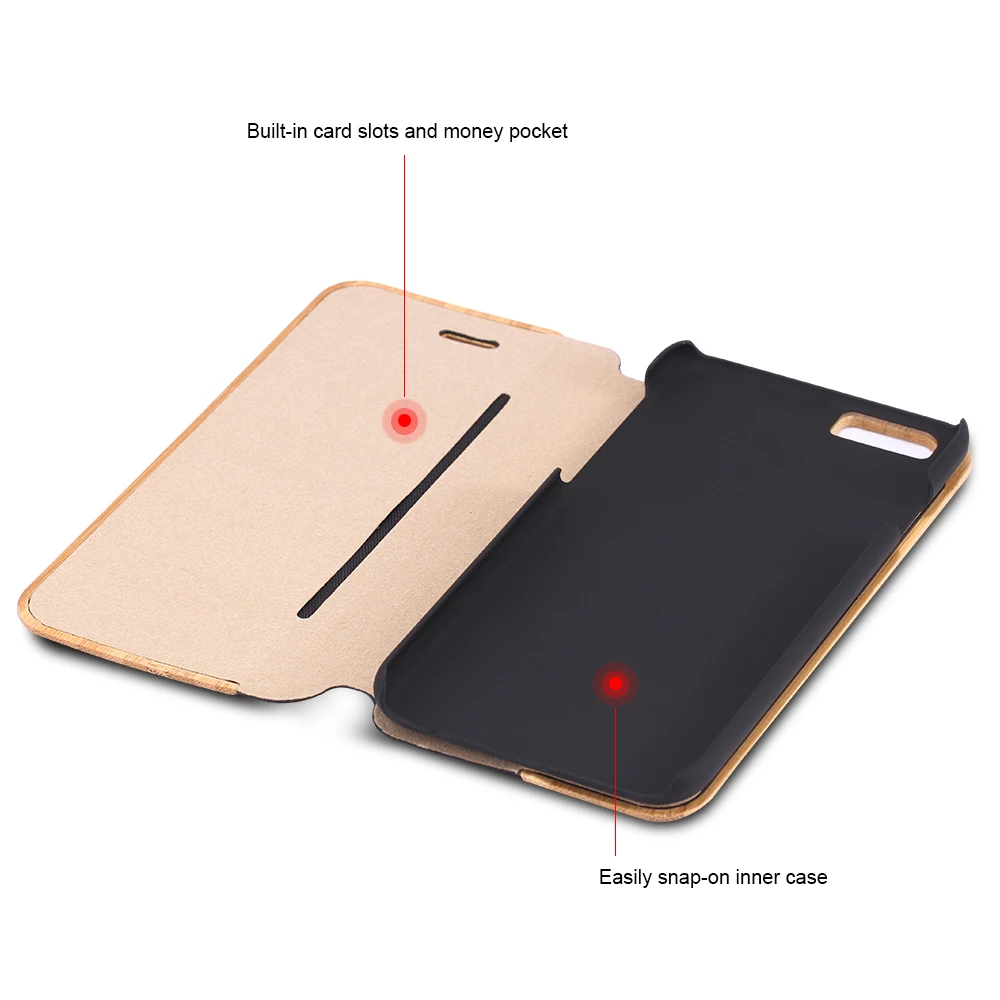 KISSCASE НАСТОЯЩИЙ ДЕРЕВЯННЫЙ флип чехол для iPhone 6, 6 S, 7, 8plus X натуральное дерево из искусственной кожи телефонные чехлы для samsung Galaxy S7 Edge чехол IX