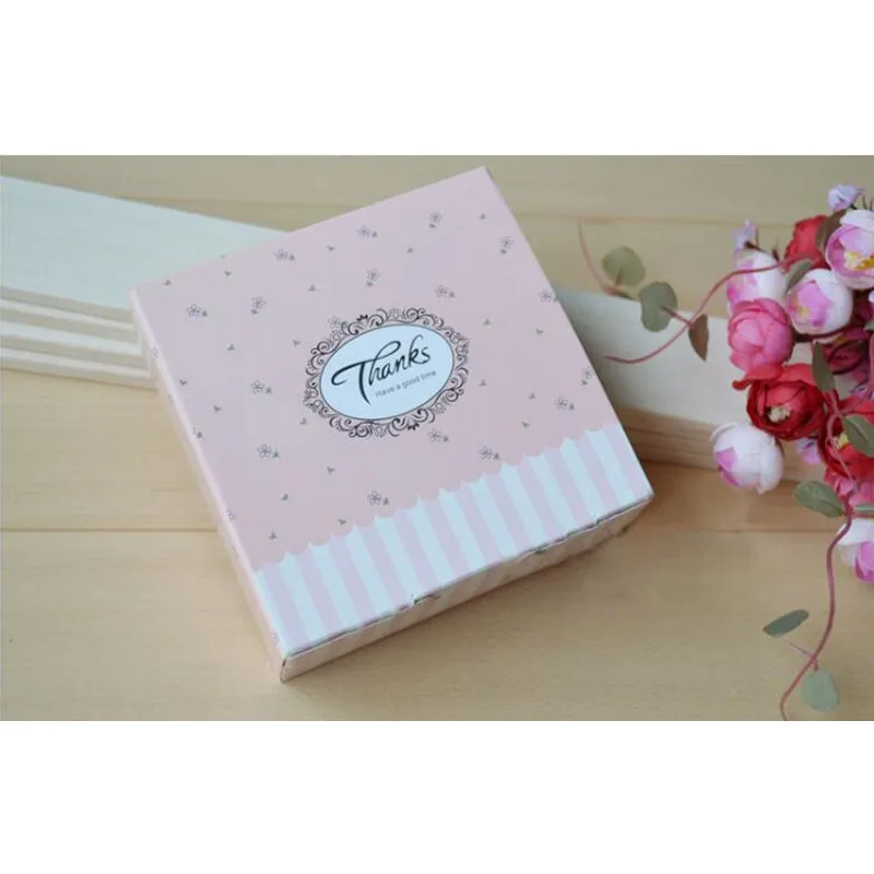 Подарочная коробка для торта розовая кексов макаронных изделий печенья 10 шт./лот