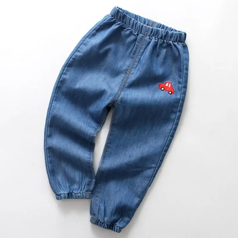 Джинсы для мальчиков новинка и лето 2019 детские летние брюки с защитой от москитов