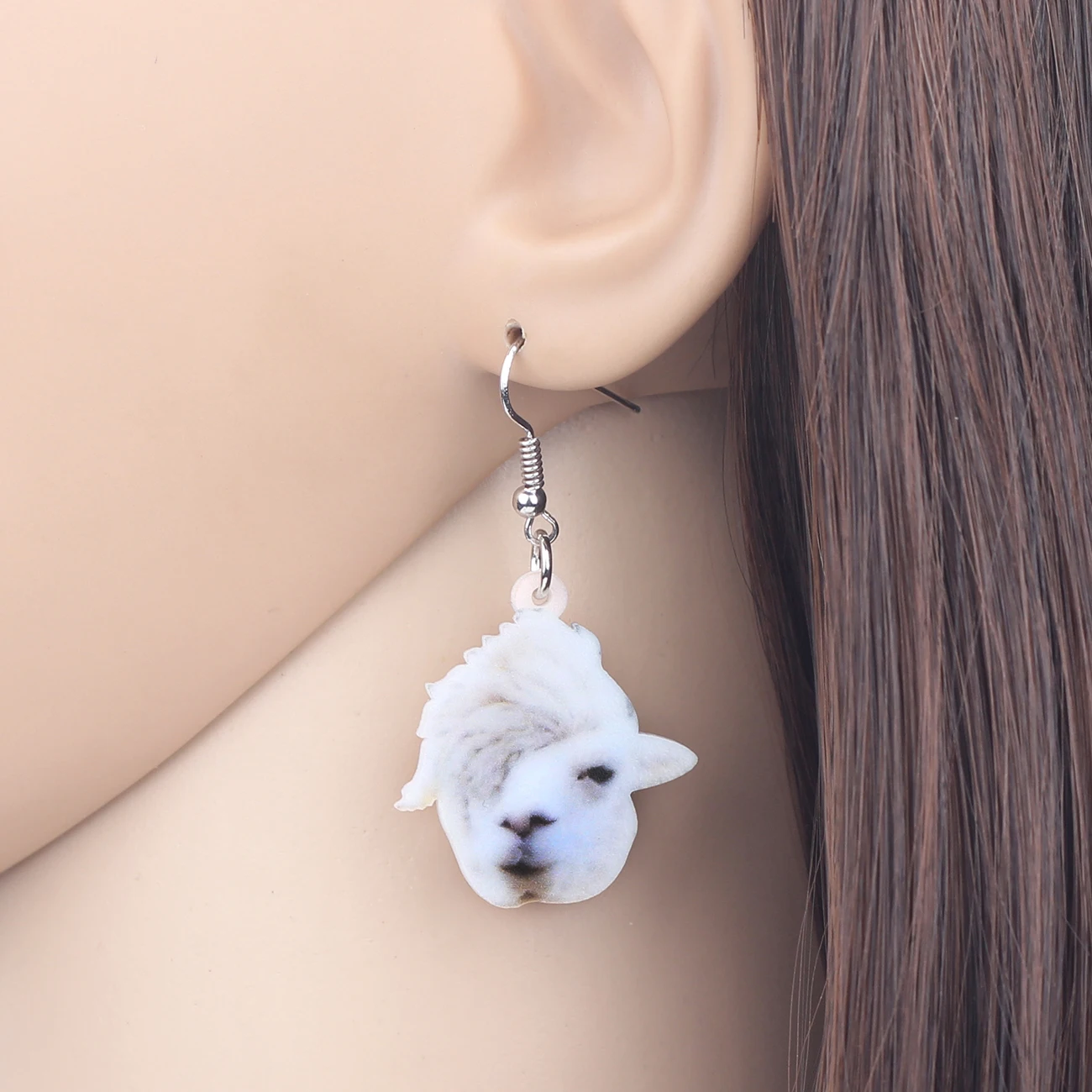 Модные Акриловые серьги подвески WEVENI из альпаки и ламы висячие с милыми