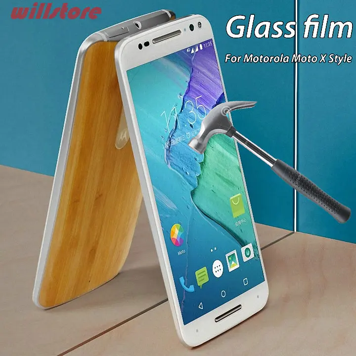 Защитная пленка для экрана из закаленного стекла Motorola Moto X Style (2015)/Pure Edition + 2 XT1572