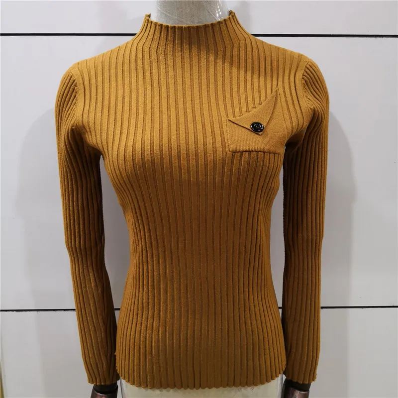 New Knitted Pullovers Women Sweaters 2018 Autumn Winter Casual Turtleneck Long Sleeve Pullover Fashion Pull Femme Sweater | Женская