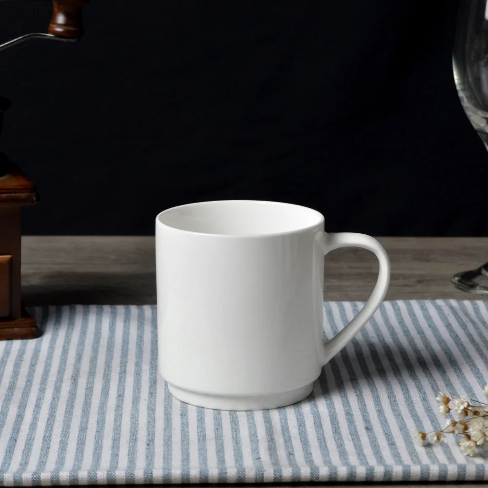 Керамические штабелируемые Кружки Кофейные кружки керамические супер белые