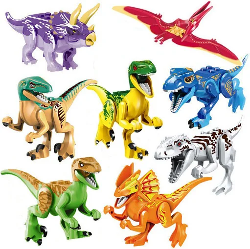 77021 no box Совместимый мир Юрского Периода Динозавры игрушки T-Rex строительные блоки кирпичи игрушки для детей - Цвет: 77021 no box