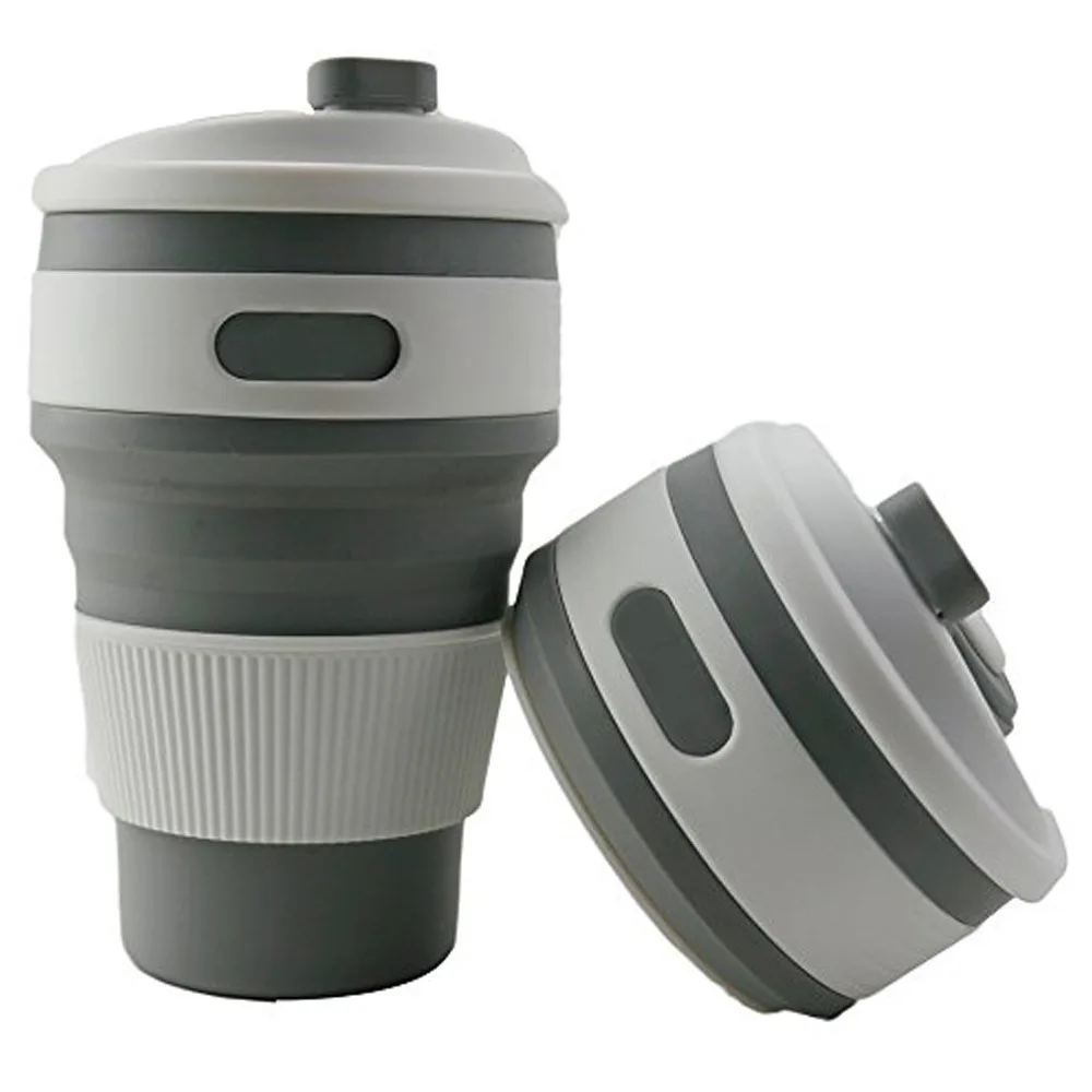 FHEAL Folding Silicone Portable Telescopic Drinking Collapsible Coffee Cup Multi-Function Sport Travel New | Дом и сад