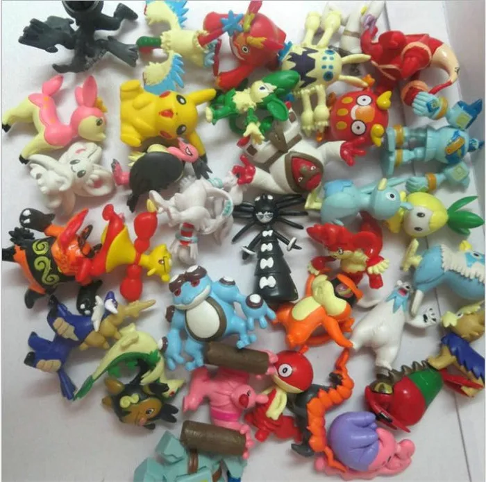 24 шт./компл. милые мини фигурки Pokeball Пикачу модель монстра случайные Brinquedos