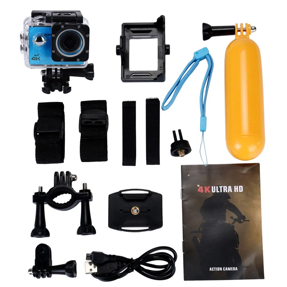 BU Водонепроницаемая Экшн-камера Deportiva Ultra 4K Full HD 1080P DVR Спортивная камера WiFi Cam видеокамера DV Action водостойкая L0628# D - Цвет: BU