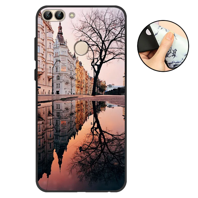 CDY Для huawei P Smart чехол-накладка для телефона для Funda huawei P Smart чехол s силиконовый матовый Мягкий ТПУ для huawei P Smart - Цвет: CDY