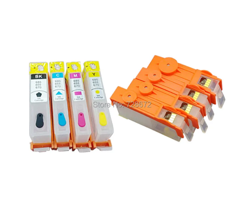 Многоразового картридж для hp 655 CMYK заправка с чипом deskjet 3525 4615 4625 5525 6525