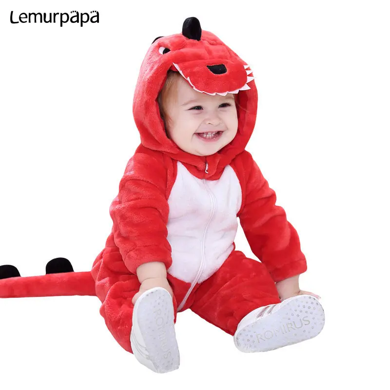 Kawaii/Детский комбинезон; костюм динозавра из мультфильма; костюм для близнецов; зимняя одежда для мальчиков и девочек; фланелевый Мягкий комбинезон; милый кигурумис