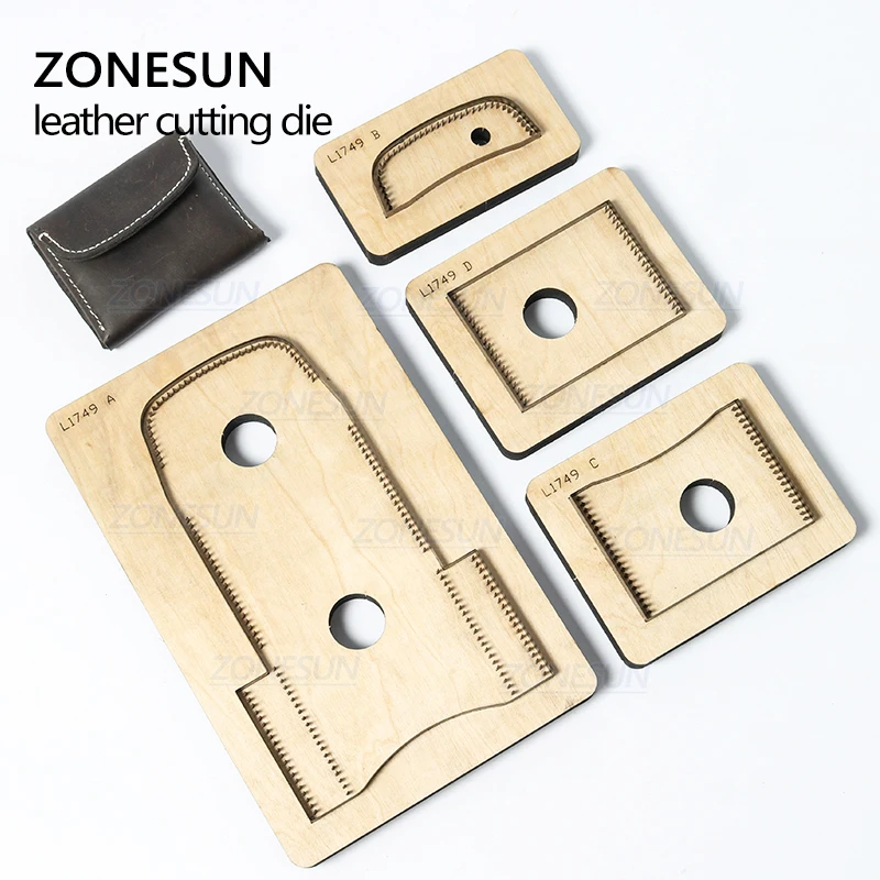 

ZONESUN D3 Custom Leather Women Wallet Cutting Die Cutter Clicker Steel Rule Die Leather Pucnhing Tool For Die Cutting Machine