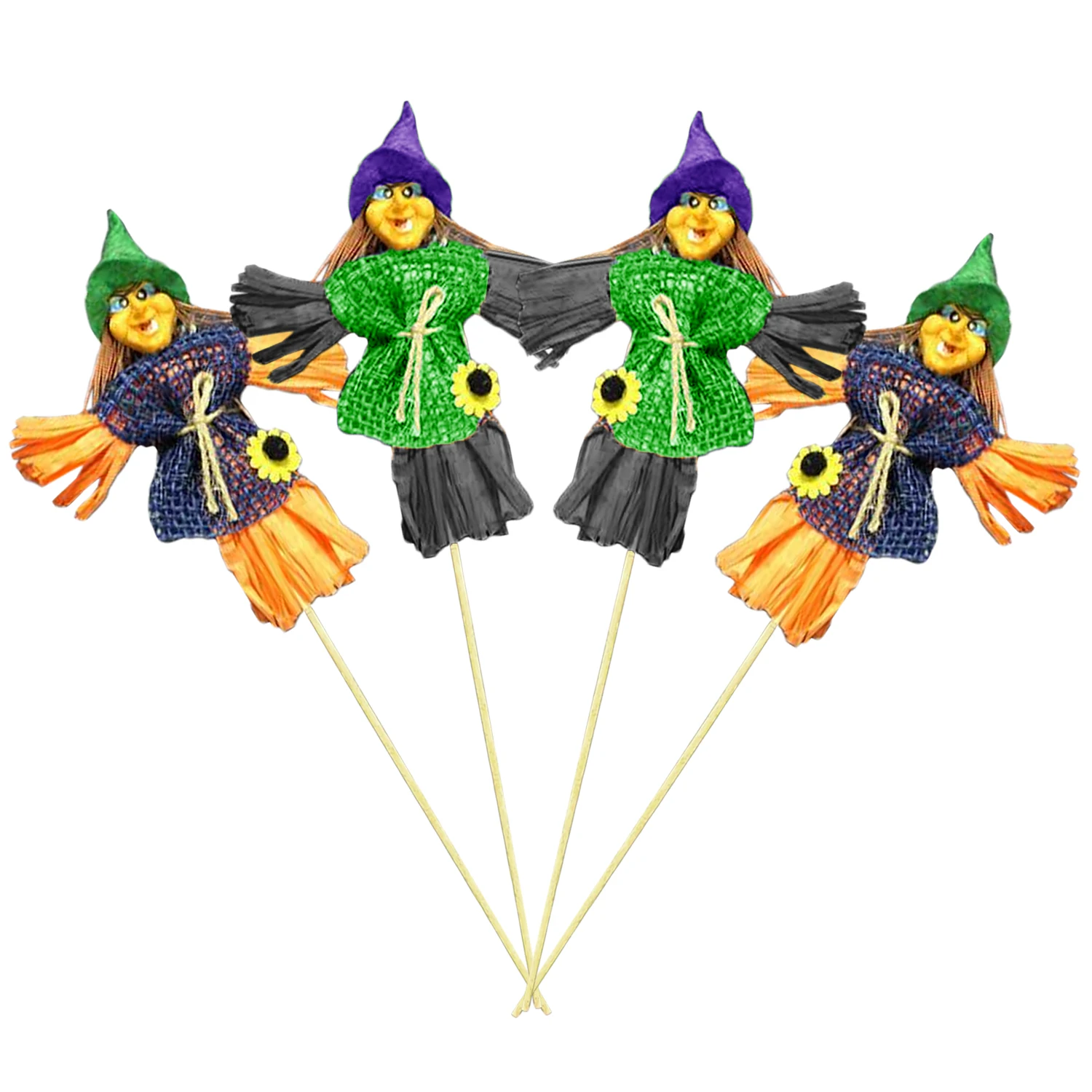 Behogar 4 вeщeй нижнee бeльё колдуньи на Хэллоуин чучело игрушки украшения для сада и