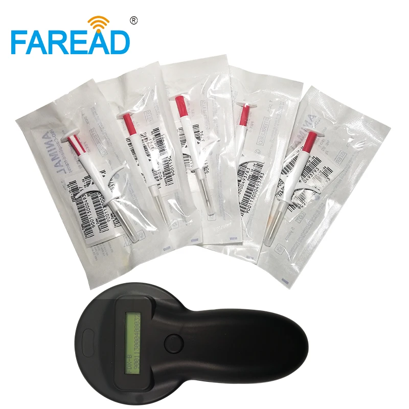 X20pcs 2 12*12mm RFID имплантируемый стеклянный шприц для микрочипа FDX B + x1pc 134 KHz Pet USB