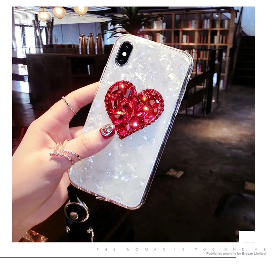 Чехол с сердечком для iPhone XS XR Max X 8 7 6 6S Plus модный Мягкий ТПУ чехол телефона |