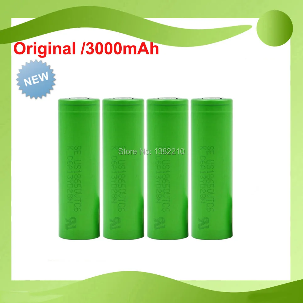 4 шт./лот 100% оригинал 3 6 В 18650 US18650 VTC6 3000 мАч 30 А аккумулятор электронной сигареты