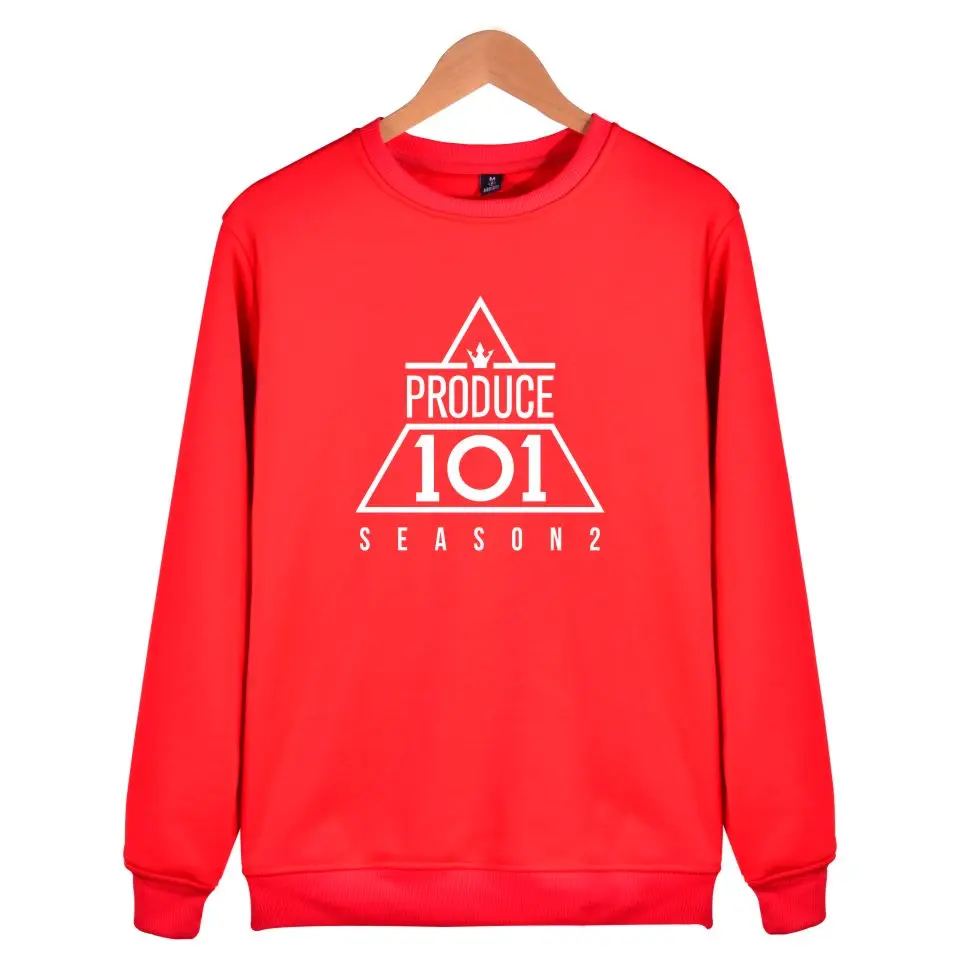 Produce 101 Wanna One Hoodies Women Kpop Pink Sweatshirt WANNA ONE Pullover Cotton Hoodie Clothes Black Plus Size | Женская одежда