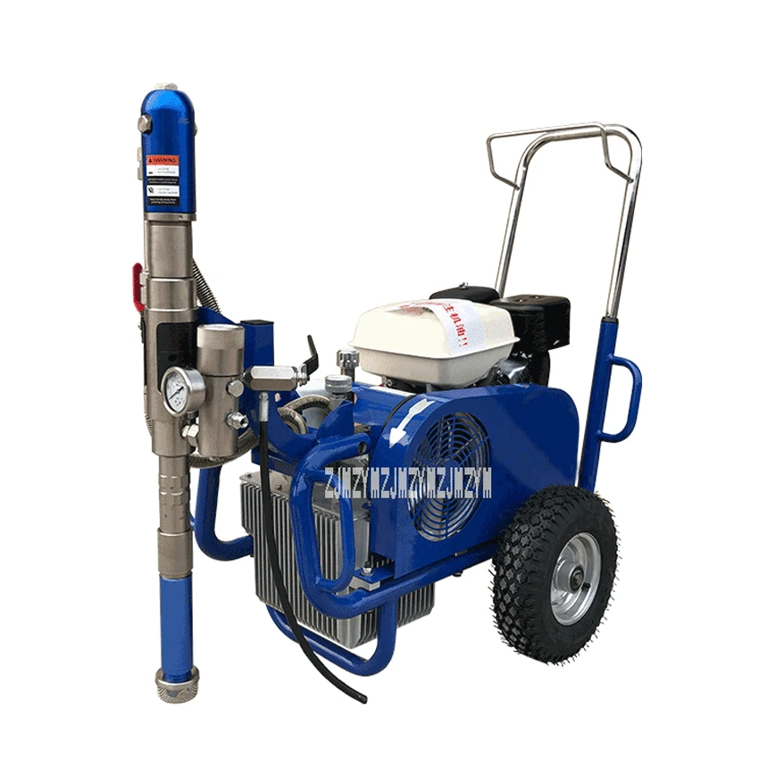 New Gasoline Engine Spraying Machine Oil Moving High Pressure Airless Putty Gasoline Paint Spraying Machine 5500W 20L/min HC-970
