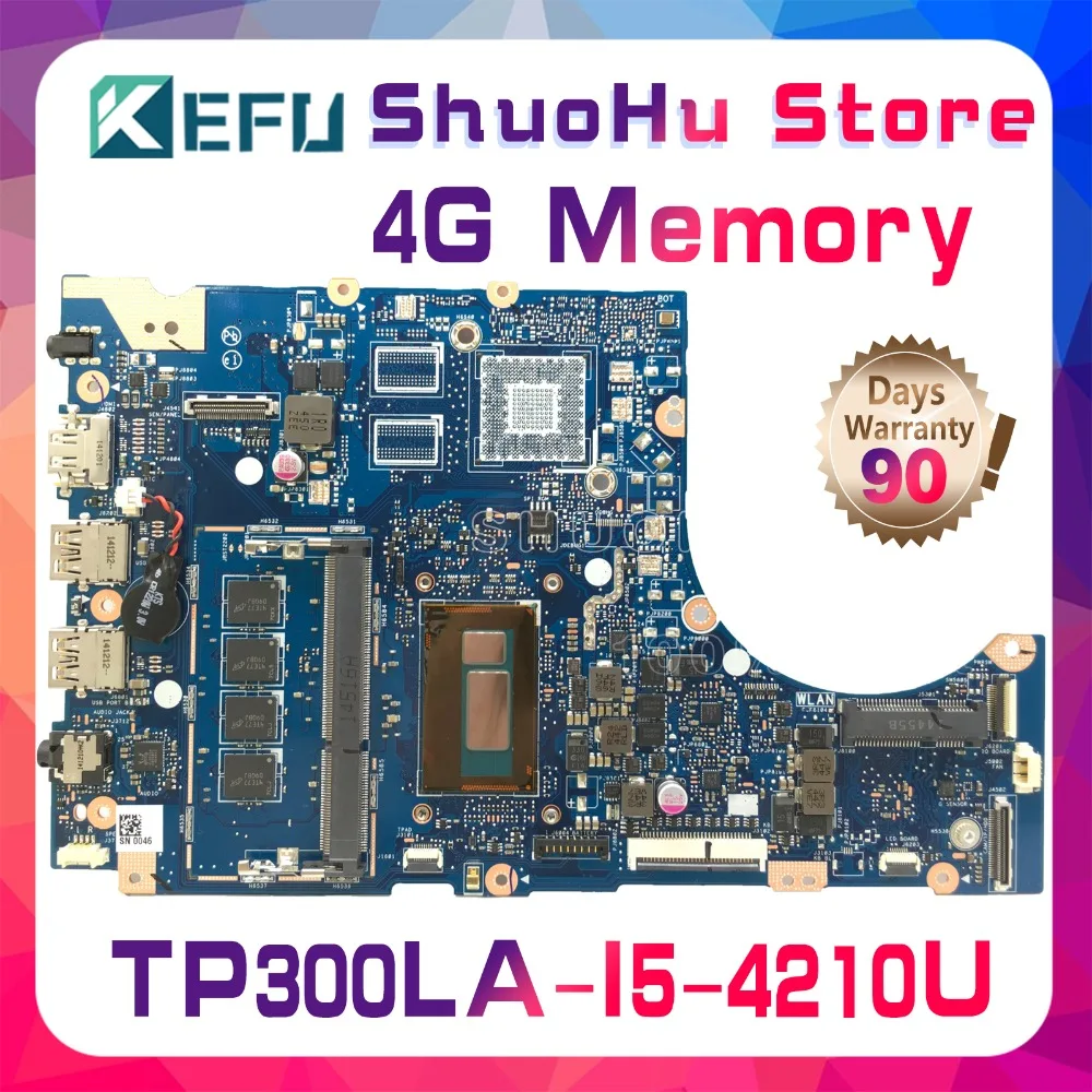 

TP300LA Motherboard Suitable For ASUS Transformer Book Flip TP300LD TP300L Q302LA Laptop Motherboard I5-4200U 4GB-RAM 100% Test