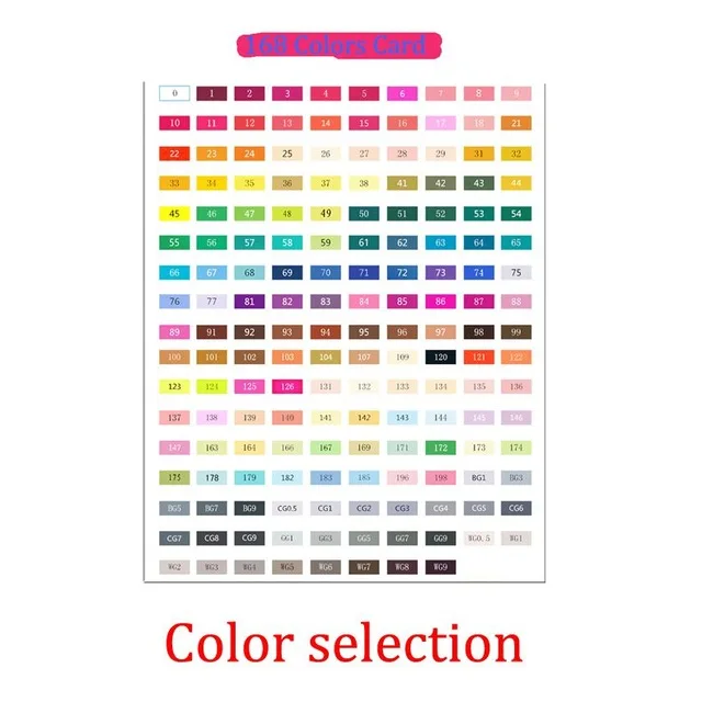 168 colors TOUCHNEW 30/40/60/80 цветов художественные маркеры на спиртовой основе рисунок набор манга двуглавый - Цвет: 168 colors