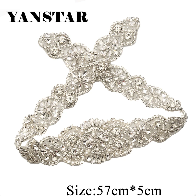 YANSTAR 1 шт. Популярные Стразы с аппликацией для свадебных платьев ремень