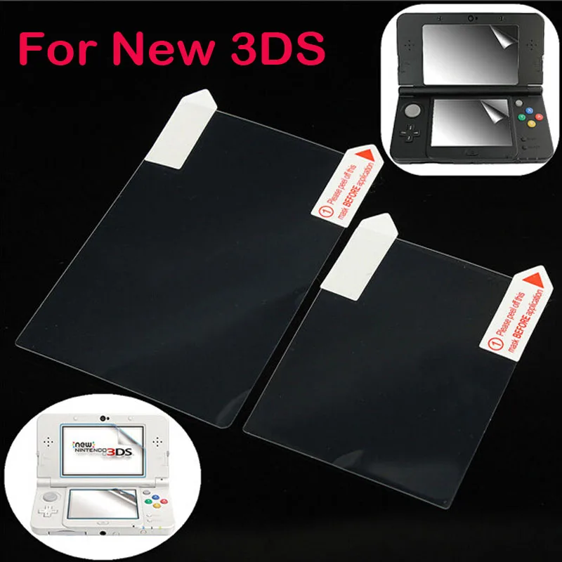 2 в 1 прозрачная защитная пленка для Nintendo New 3DS | Электроника