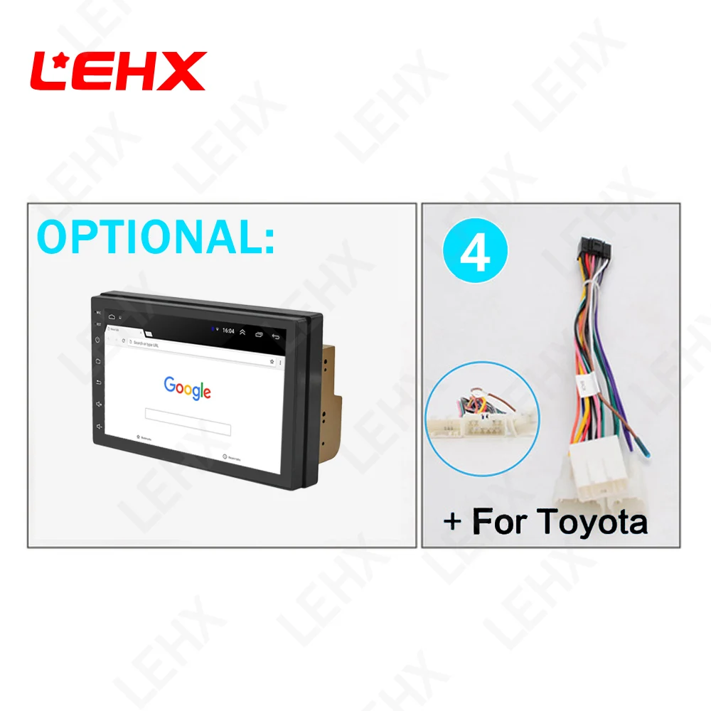 LE7016-TOY LEHX двойной Din универсальный 7 дюймов Android 8,1 автомобильный Радио GPS мультимедийный блок плеер для TOYOTA Nissan Kia RAV4 Honda VW Hyundai - Цвет: LE7016-TOY
