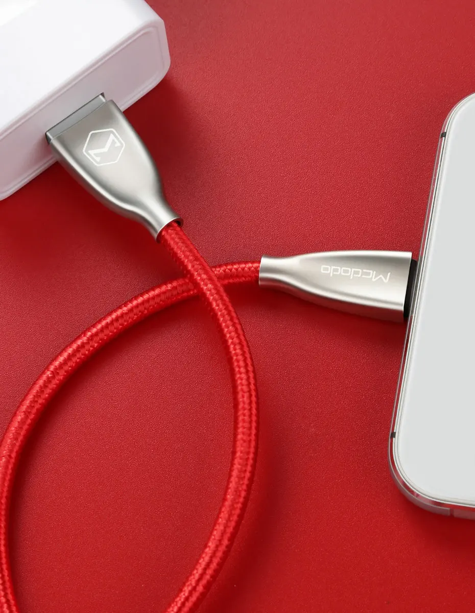 Mcdodo Micro USB кабель 4A нейлон VOOC флэш-кабель для зарядки и передачи данных для samsung Xiaomi OPPO Android мобильный телефон зарядный шнур