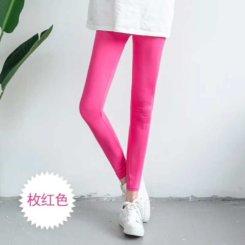 rose Red M-3XL Лето Новинка весна осень яркие цвета Модные модальные сексуальные тонкие леггинсы женские леггинсы эластичные большие размеры - Цвет: rose Red