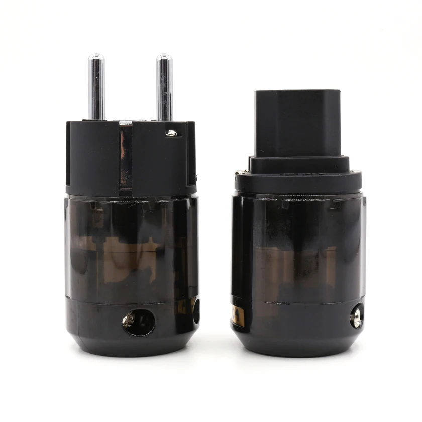 Пара P-004E родий платины ЕС разъем питания и C-004 IEC разъем
