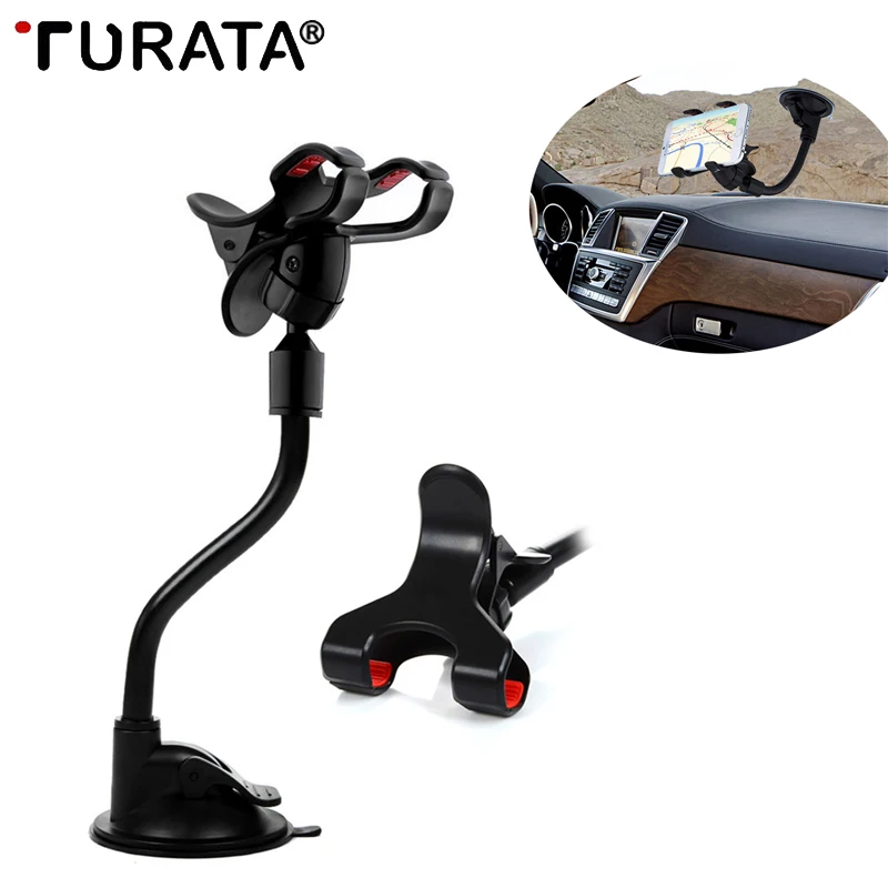 Turata Автомобильный держатель для телефона гибкий 360 градусов Регулируемый