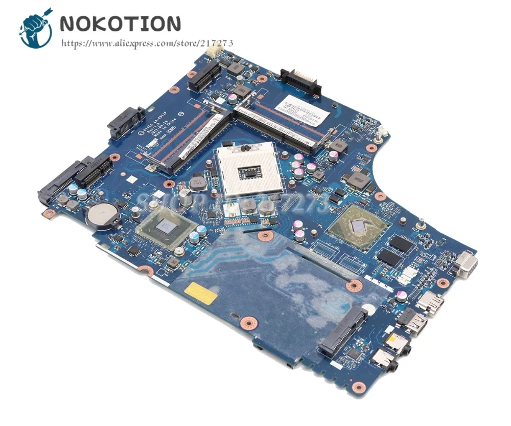 

Материнская плата NOKOTION P7YE0 для ноутбука Acer aspire 7750 7750G, материнская плата HM65 DDR3 HD7400M MBBVV02001 MB.BVV02.001