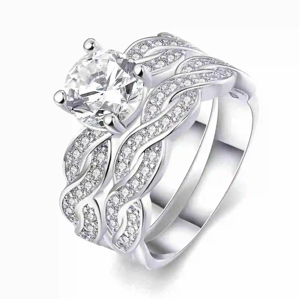 Кольцо с инкрустированным кристаллом витое австрийскими кристаллами | Украшения