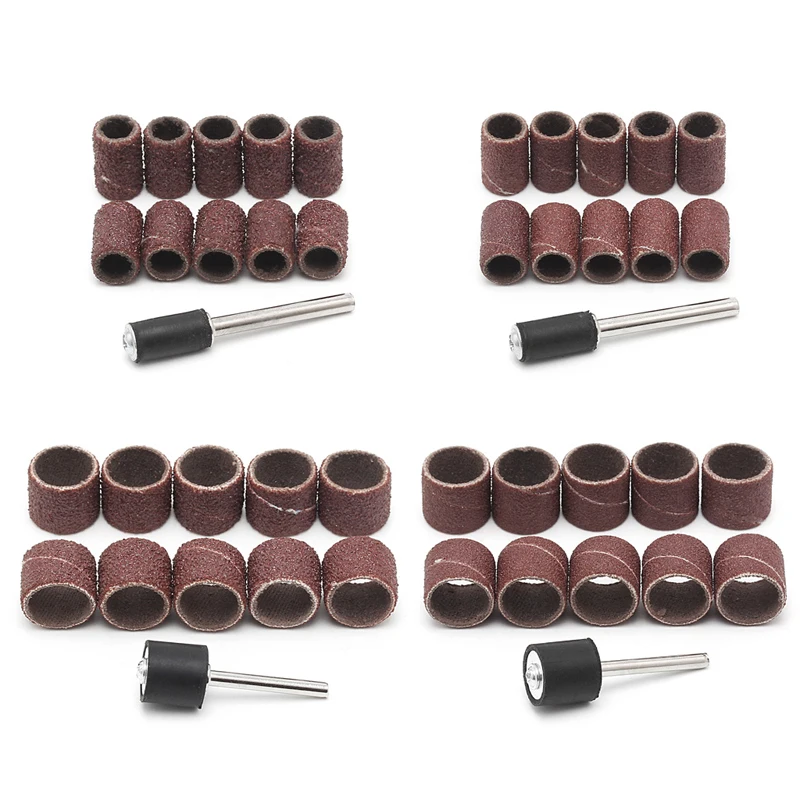 Фото BENGU 10 шт 6 мм 12 5 зернистость 120 # шлифовальные ленты + 3 17 оправки роторный BENGU 10 шт 6 мм 12 5 зернистость 120 # шлифовальные ленты + 3 17 оправки роторный