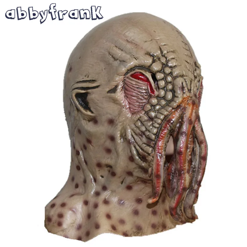 Abbyfrank Осьминог страшно маски Хэллоуин Латекс Маска Полный Уход за кожей лица