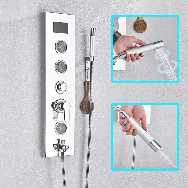 Смеситель для душа в ванной комнате настенный душевой набор душевая панель