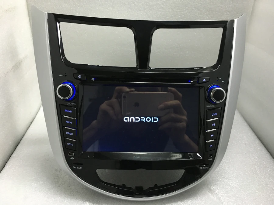 BYNCG 7 дюймов Android 1/8 1 автомобильный DVD GPS плеер для Hyundai Solaris Verna Accent автомобильное