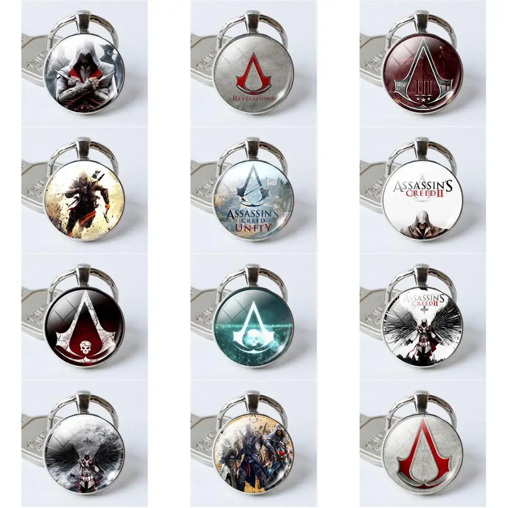 2019 новая игра Assassins Creed сплав брелок держатель винтажные металлические собаки