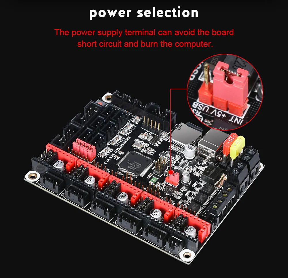 BIGTREETECH SKR V1.3 3D-принтер+ TMC2209 UART Драйвер+ TFT35 V2.0 сенсорный экран VS MKS GEN L TMC2208 TMC2130 части 3d принтера